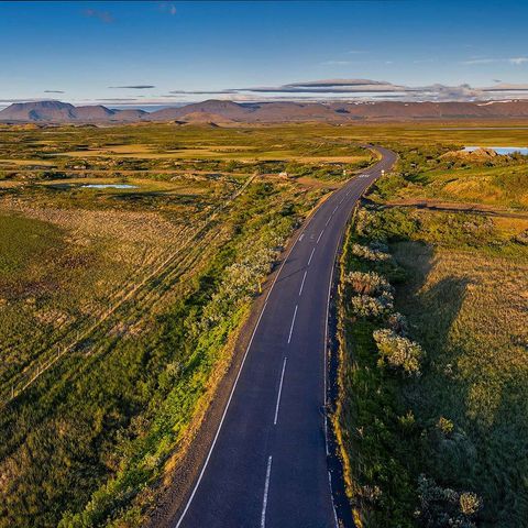 north iceland road through myvatn rth