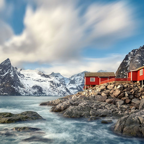 norway lofoten hamnoy winter rorbuer adstk