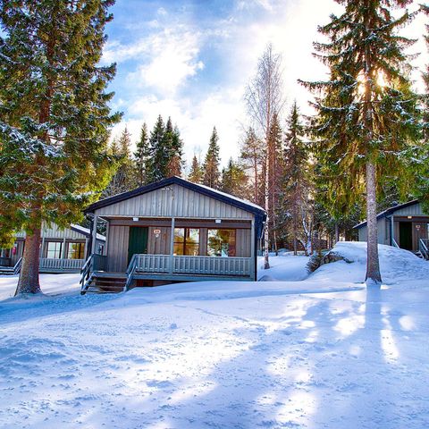 swedish lapland brandon lodge cabins amongst trees gr