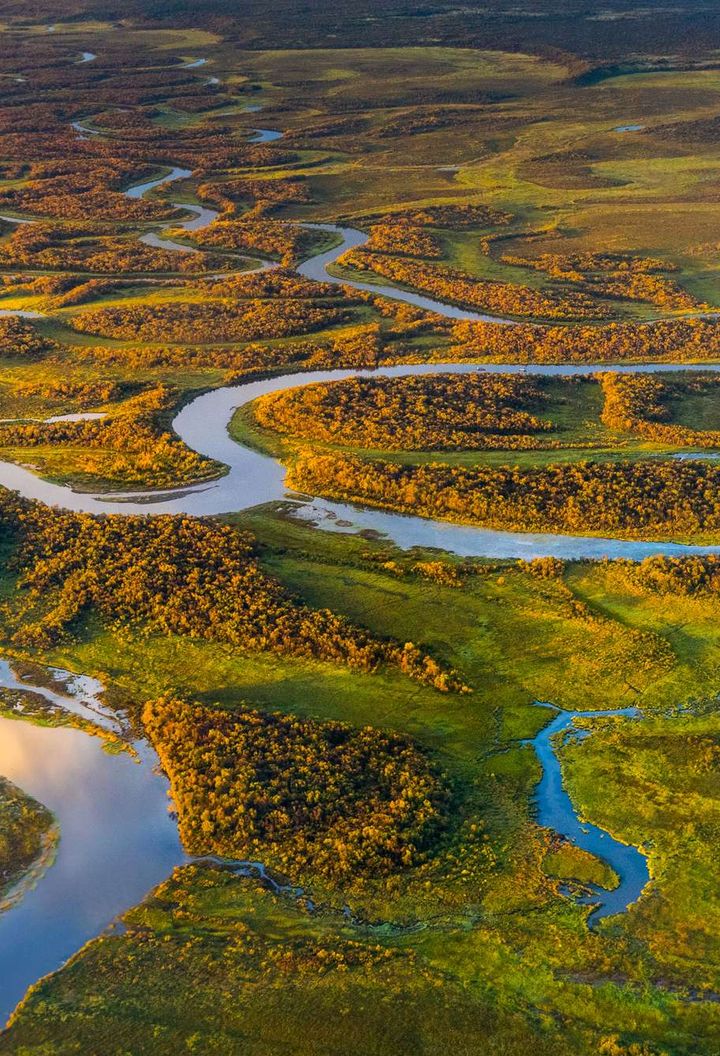 alaska denali national park winding river istk