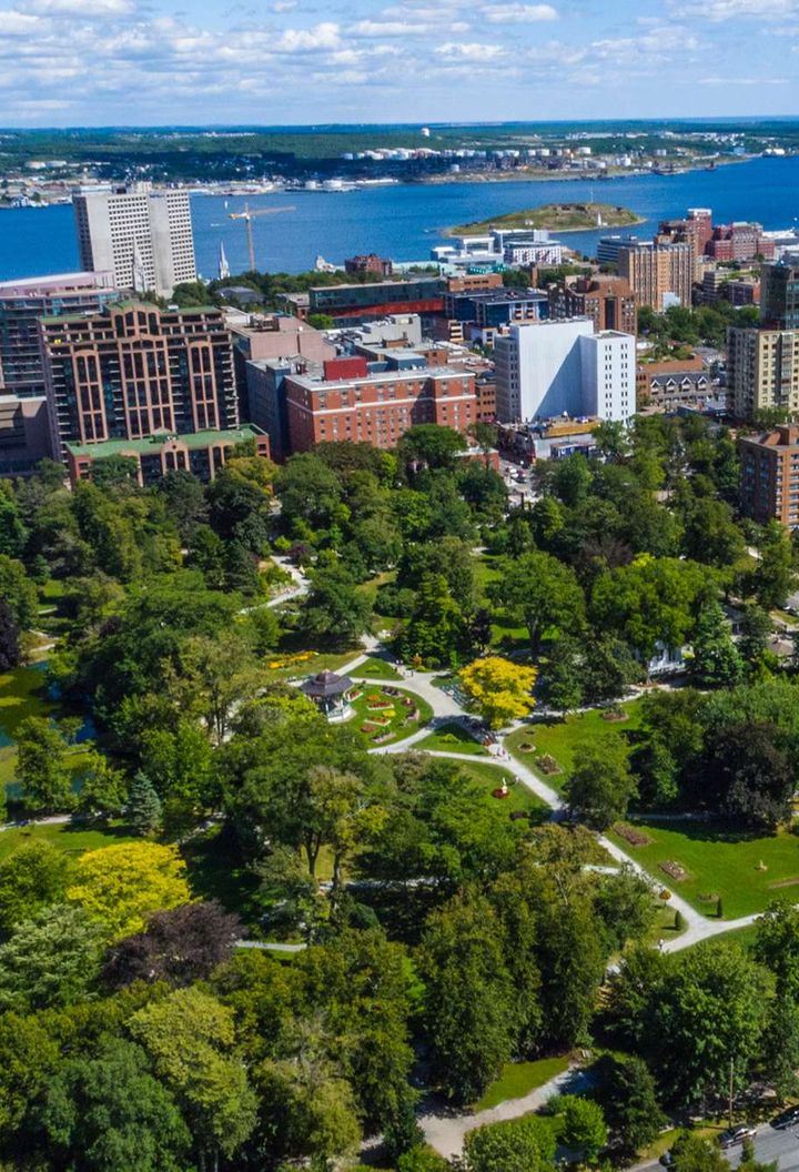 canada nova scotia halifax public gardens and harbour tb