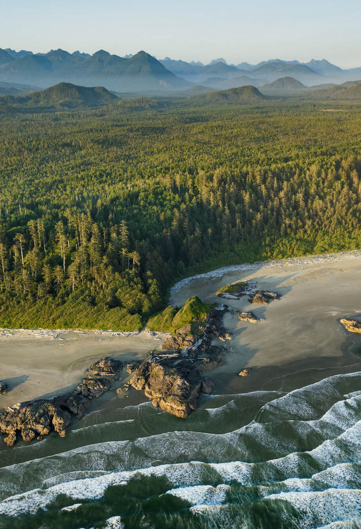 canada pacific rim national park aerial view british columbia