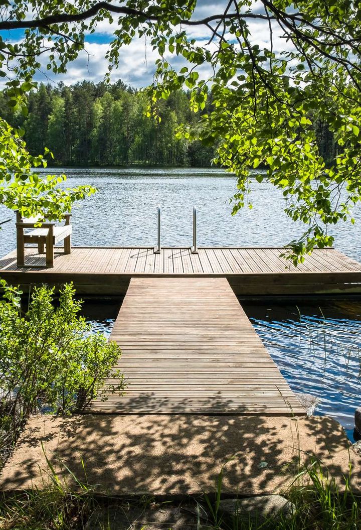 finland jetty and lake view istk