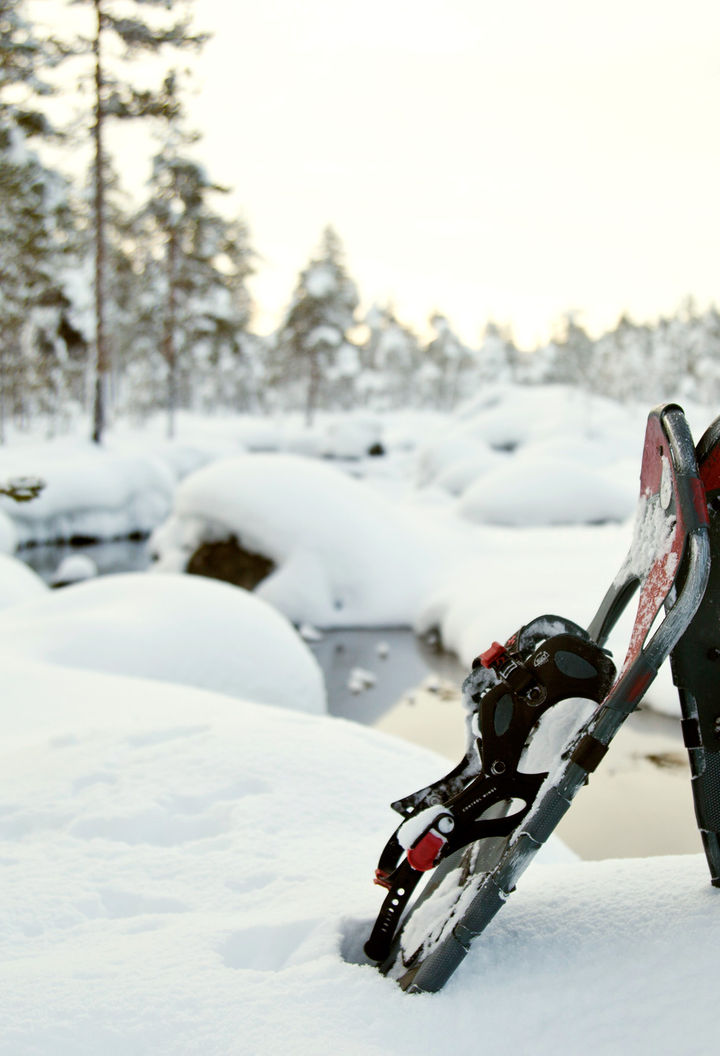 finland snowshoes snow