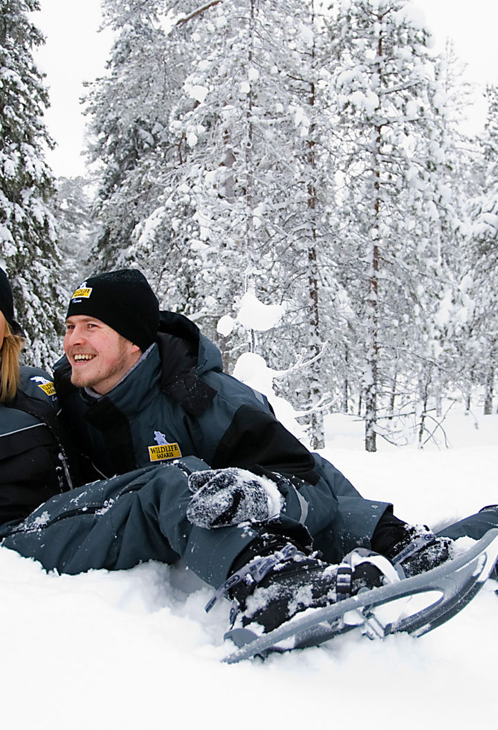 finnish lapland ranua snowshoe fun rwp