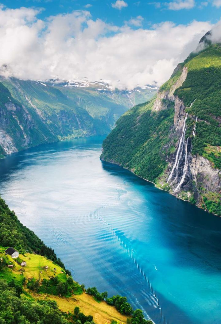 fjord norway view over geirangerfjord istk