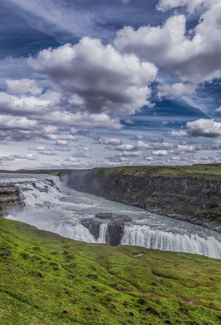 iceland golden circle gullfoss clouds rth