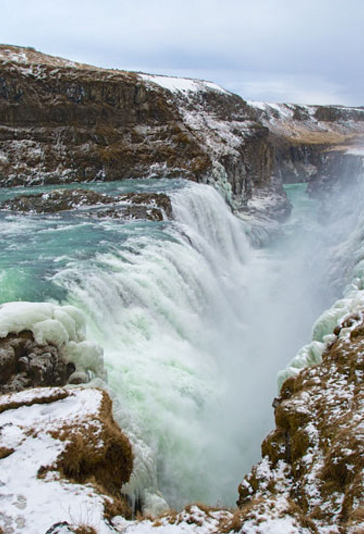 iceland south west golden circle gullfoss winter do