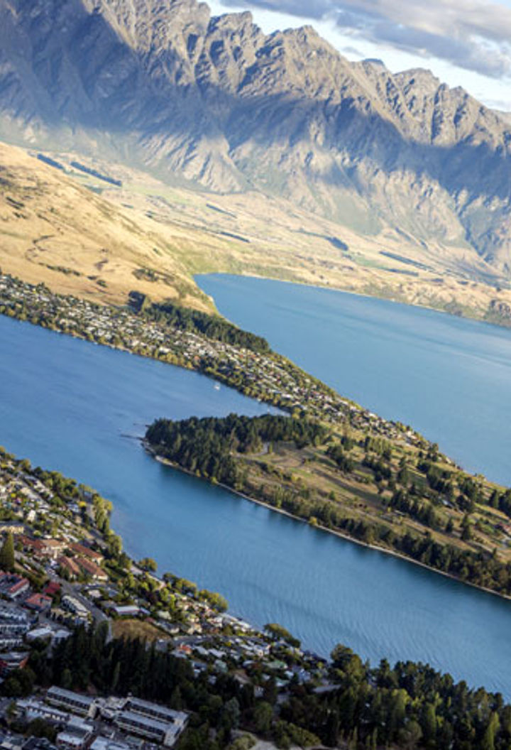 new zealand queenstown aerial view ga