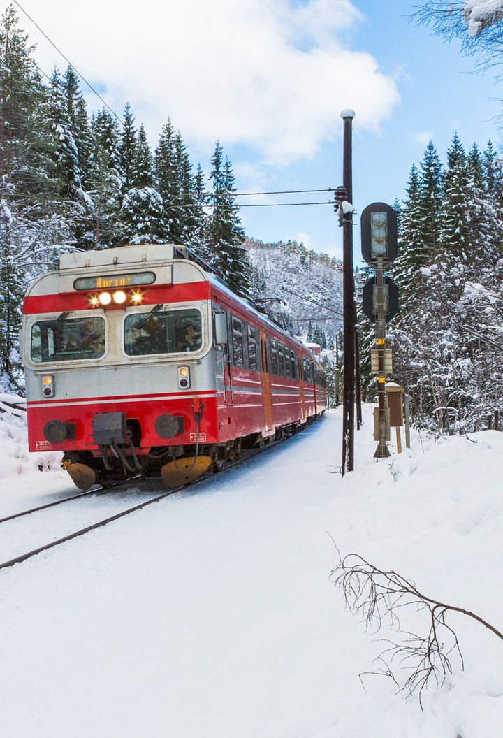 norway bergen to oslo railway winter istk