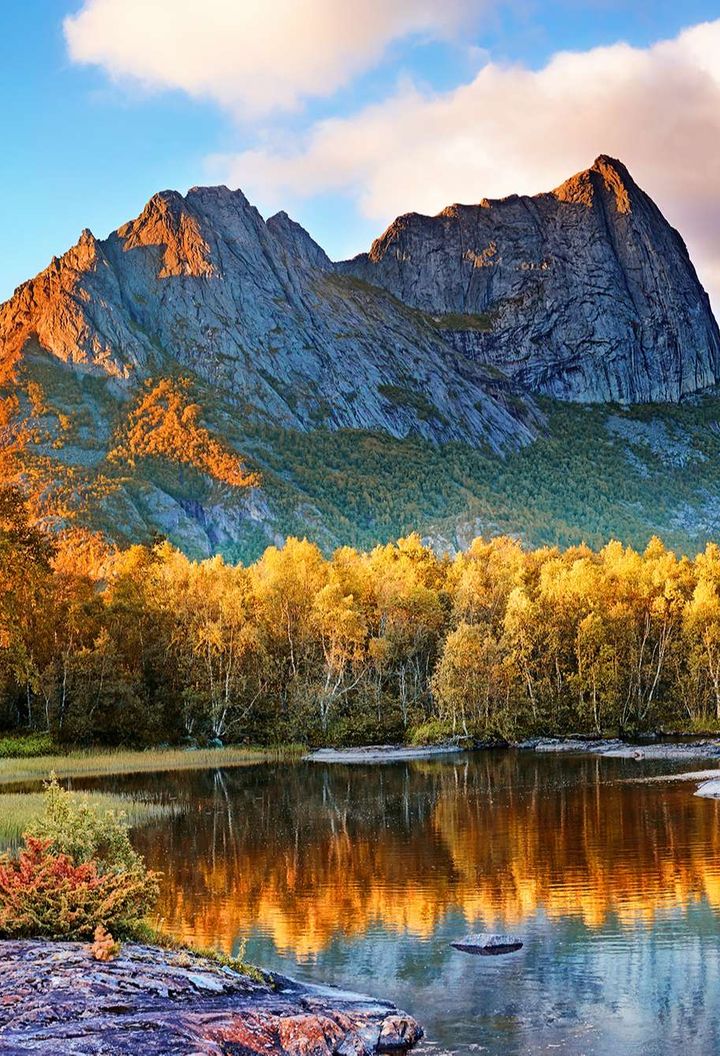 norway mountains nordland county autumn istk