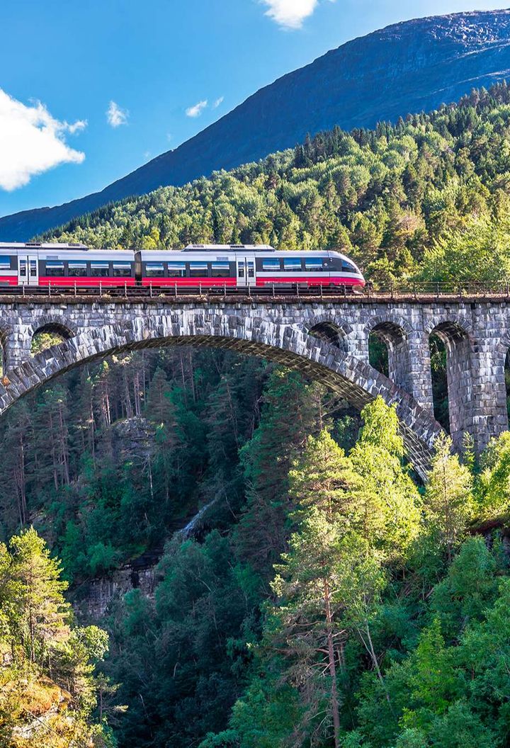 norway scenic train journey over kylling bridge istk