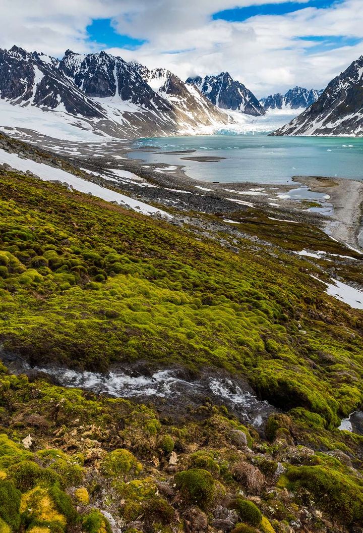 svalbard waggonwaybreen glacier istk