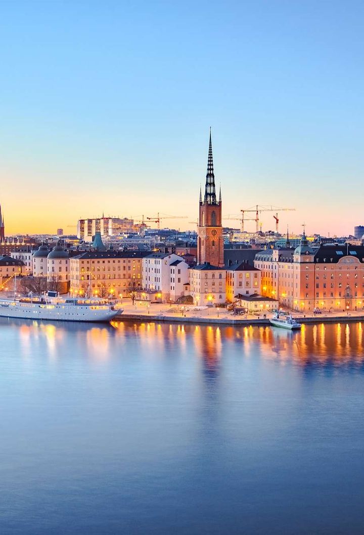 sweden stockholm old town at twilight istk