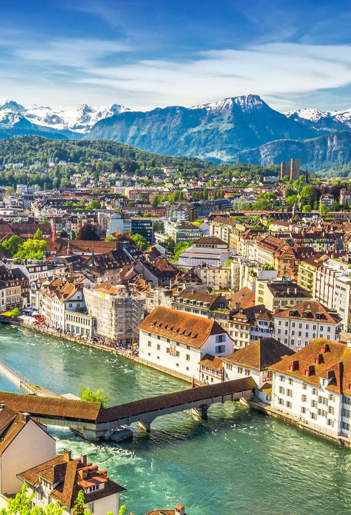 switzerland alps behind lucerne astk