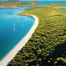 australia queensland whitehaven beach aerial view