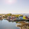 fjords haholmen havstuer aerial view