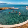 iceland north east husavik geosea salt baths daytime swimming