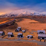 iceland view over glacier lodge to snaefellsjokull rth