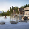 north iceland forest lagoon bathing render