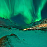 norway northern aurora over tromso surrounds istk