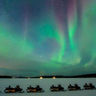 swedish lapland icehotel northern lights by snowmobile