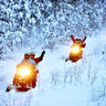 swedish lapland snowmobile forest tour lulea